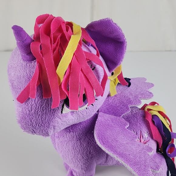 Hasbro 2014 My Little Pony Twilight Sparkle Purple Pegasus Unicorn Plush - Picture 7 of 11